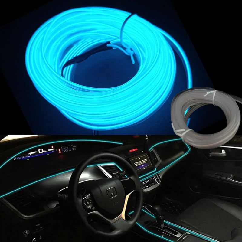Fio Néon Flexível para Carro