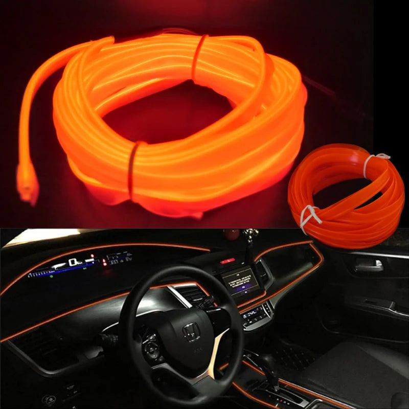 Fio Néon Flexível para Carro