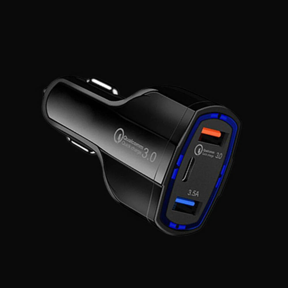Carregador Isqueiro USB e USB-C
