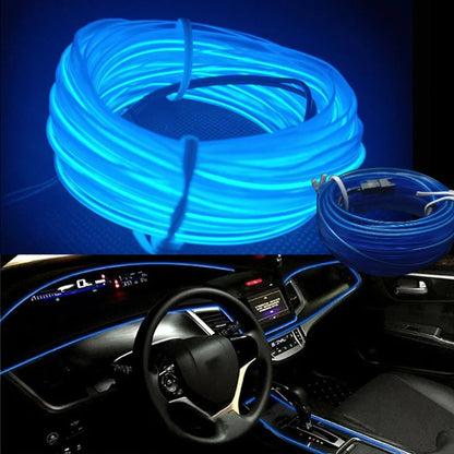 Fio Néon Flexível para Carro