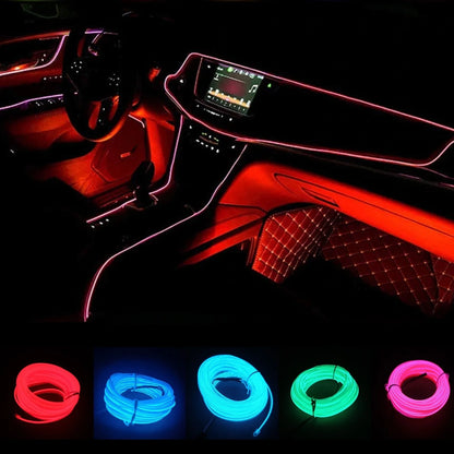 Fio Néon Flexível para Carro